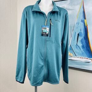 Columbia Men’s Athleisure Performance Jacket 
Park View Fleece Aqua Size XL NWT